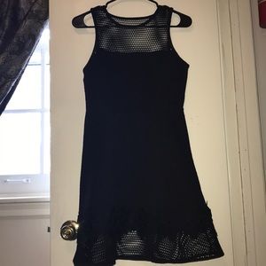 Mesh/Floral Pattern Dress